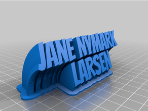 Jane nl personalizado 3d print model - Mito3D