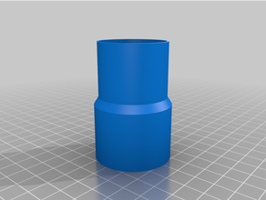 customized vacuum hose adapter 3d print model - Mito3D