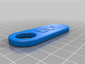 lily - keychain customized 3d print model - Mito3D