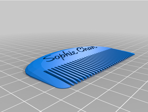 sophie comb customized 3d print model - Mito3D