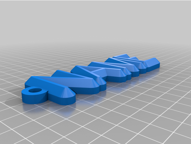 personalizzato portachiavi 3D print model - Mito3D