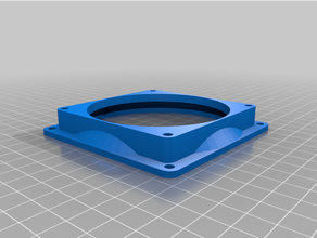 customized fan adapter spacer 3d print model - Mito3D