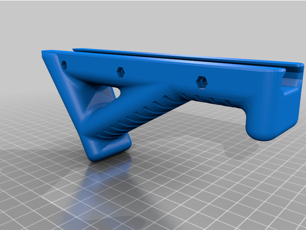 angled foregrip ar15 grip 3D print model - Mito3D