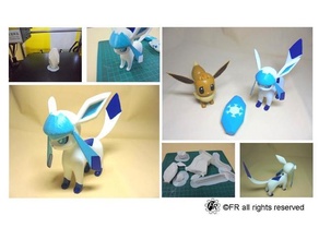 Pokémon glaceon evolutionär Stein 3d print model - Mito3D