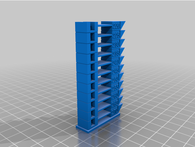 abs temp tower customized 3D print model - Mito3D