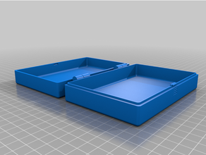 customized customisable hinged box 3d print model - Mito3D