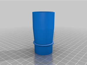 customized vacuum hose adapter 3d print model - Mito3D