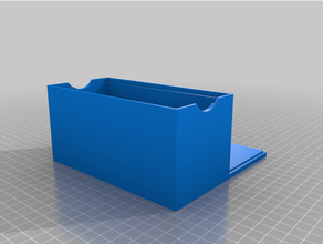customized card box recycle symbol lid 3d print model - Mito3D
