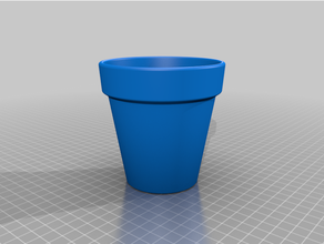 customized flower pot 3d print model - Mito3D