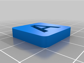 personalizzato personalizzabile lettera numero piastrelle 3d print model - Mito3D