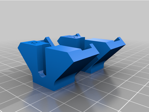 einstellbar Glas Bett Halterung 3D print model - Mito3D