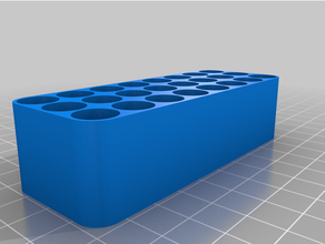 aaa battery organizer holder container box storage tray customized 3d print model - Mito3D