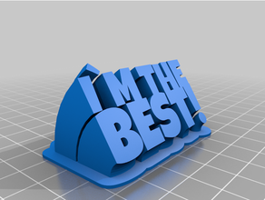 customized sweeping txt - 2 3d print model - Mito3D