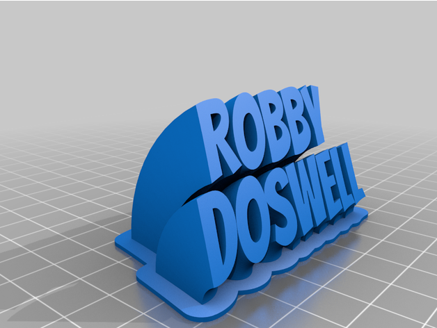 robby Doswell özelleştirilmiş 3D print model - Mito3D