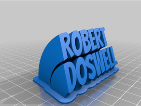 Roberto doswell personalizzato 3d print model - Mito3D