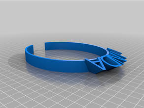 customized hairband text customizer linda 3d print model - Mito3D