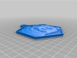 customized polygonal frame lithophane customized 3d print model - Mito3D