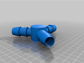 hose connector 3x18mm customized 3d print model - Mito3D