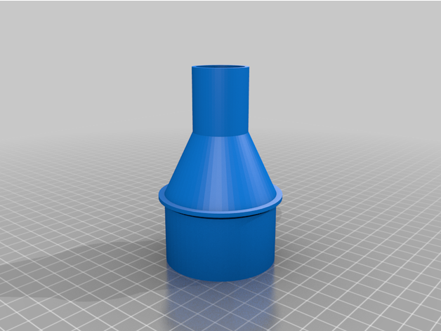 vacío manguera adaptador 58 32mm personalizado 3D print model - Mito3D