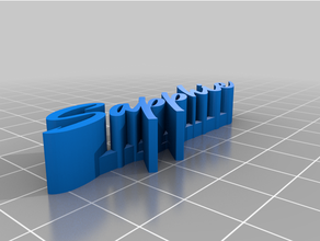 sapphie personalizado 3d print model - Mito3D
