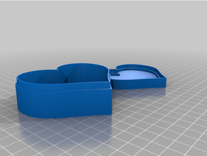 heart box customized 3d print model - Mito3D