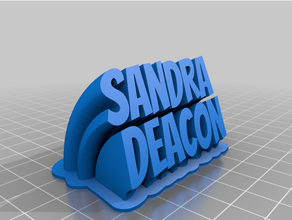 özelleştirilmiş Nefes kesici 2 line tabak Sandra diyakoz 3d print model - Mito3D