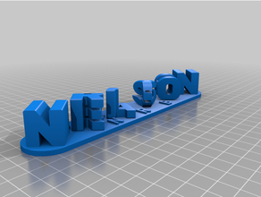 nelson r blow customized 3d print model - Mito3D
