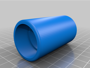 pvc 075 straight connector 275 3 30 2 15 customized 3d print model - Mito3D