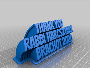 rabbi customized 3d print model - Mito3D