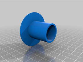 plástico boné 25 mm tubo 25mm 3d print model - Mito3D