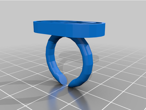 personalizado texto anel 3d print model - Mito3D
