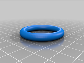 personalizzato parametrico ring toro 3d print model - Mito3D