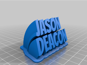customized sweeping 2-line plate jason deacon customized