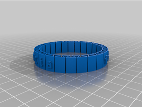 bracelet customized 3d print model - Mito3D