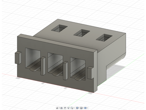 batería conector 3 alfiler 3pin 3d print model - Mito3D