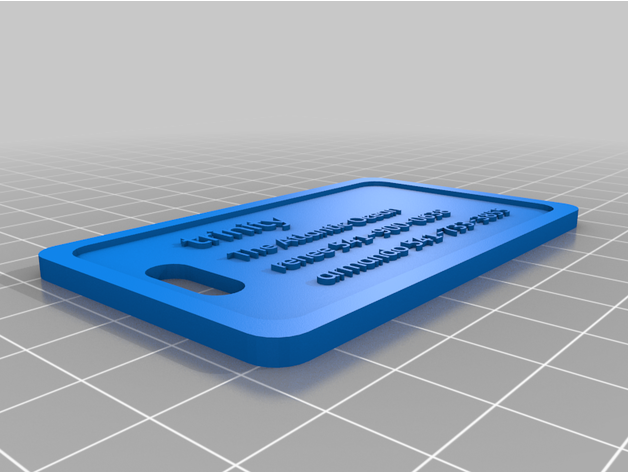 toy tag customized 3D print model - Mito3D