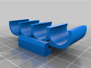 customized nerf dart rail clip 3d print model - Mito3D