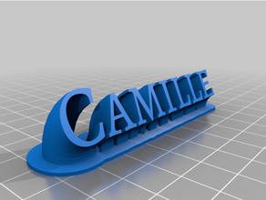 camille personalizzato 3d print model - Mito3D
