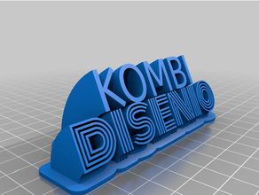 kombi disenio personalizado 3d print model - Mito3D