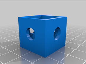 holey box lid 1x1 rubiks cube 3d print model - Mito3D