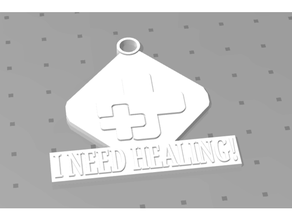 genji healing key chain boardgames keychain overwatch video game 3d print model - Mito3D