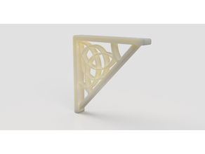 celtic knot shelf bracket 3d print model - Mito3D