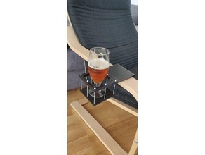 Getränk Halter Unterstützung Ikea po ng Sessel Bier Poang 3d print model - Mito3D