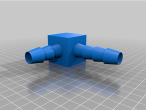 5 8 angle hose connector customized 3d print model - Mito3D