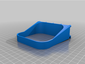 square container holder 90mmx90mm customized 3d print model - Mito3D