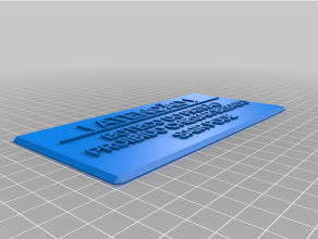 personalizado rótulo 3d print model - Mito3D
