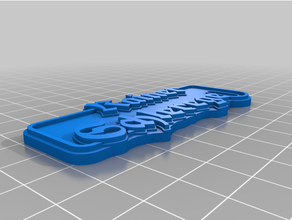 customized multi tag - beta schlerege fraktur 3d print model - Mito3D