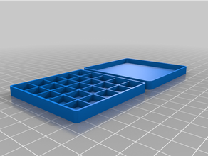 personalizado simples totalmente caixa 5x5 3d print model - Mito3D