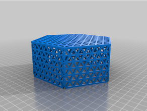 customized containers composed triangles 3d print model - Mito3D