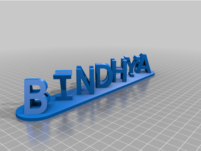 107 bindhya personalizzato 3d print model - Mito3D